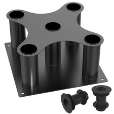 Barbell Holder Floor Stand Barbell Storage Rack Fit for 1" and 2" Olympic Bar...