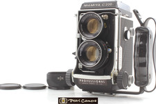 Blue Dot Near MINT w/ Hood Mamiya C220 Pro TLR Camera 80mm F2.8 Lens From JAPAN