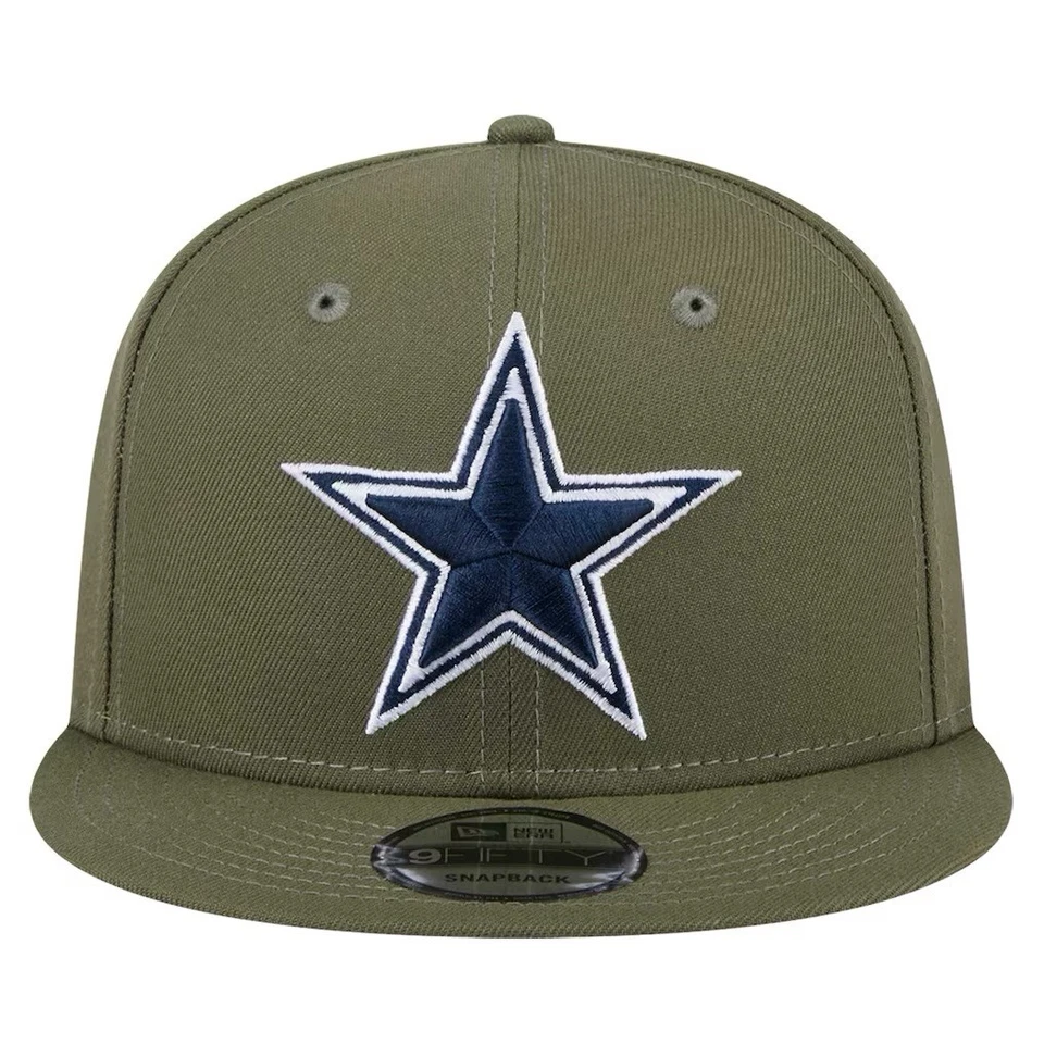 Gorra ajustable New Era Dallas Cowboys Olive 9FIFTY Snapback envío gratuito Foto 2 de 4