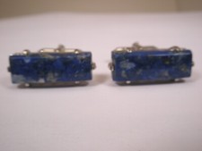 Blue Stone Quality Vintage ANSON Cuff Links s...