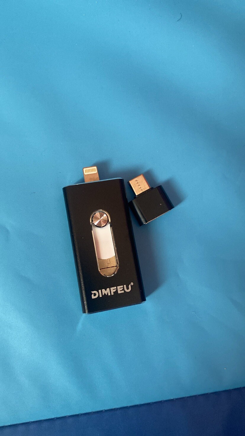 Clé de stockage pour iPhone en finition métal argenté élégante et haute vitesse de transfert