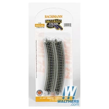 NEW Bachmann EZ-Track 11.25" Radius Curved Track (6) with Nickel S. Rail N Scale