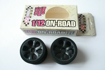 Parma PSE 1/12 On-Road Front Magenta Foam Mounted & Trued Tyres - 16541