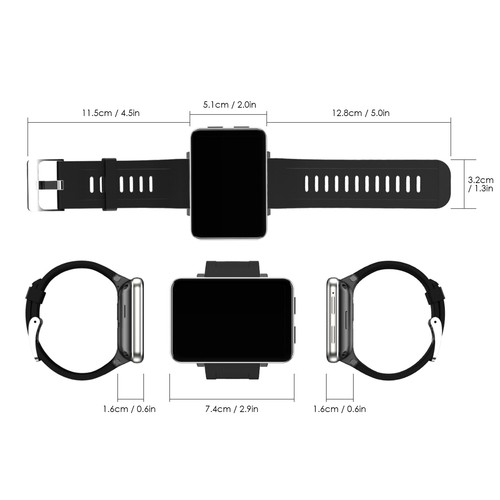 Andriod Smart Watch, GPS Android Smartwatch, 4G LTE with 2.86" Touch Screen D5F2 - Photo 4 sur 13