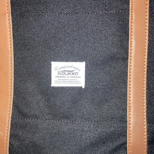 Kaukko Backpack/Laptop Bag Vintage And Vogue Red Striped Lining Large Size - 第 4/5 張圖片