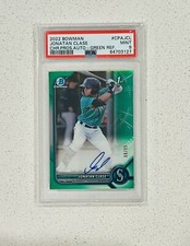 🔥2022 Jonatan Clase PSA9 1st Bowman Green Refractor RC AUTO, #/99 Mariners!!🔥