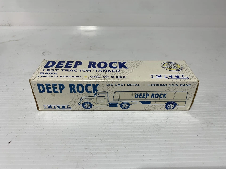 ERTL #9983 - Deep Rock 1937 Ford Tractor/Tanker Bank Limited Edition Die-Cast - Image 2 of 2
