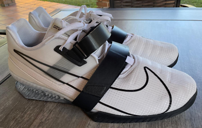 SIZE 18 Men's Nike Romaleos 4 Weightlifting Shoes White Black