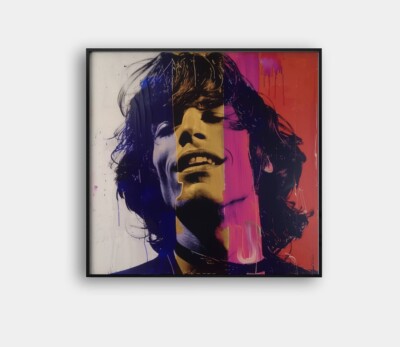 Mick Jagger Framed 24x24 Giclée Art Print Ltd 1/25 Signed COA Rombley V74