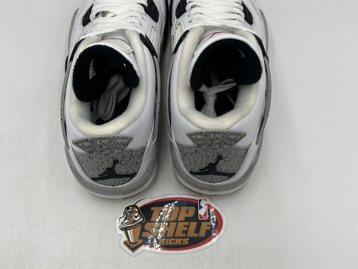 New Air Jordan 4 Golf White Cement 2021 Size 4 Rare Retro