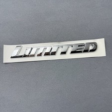 Calcomanía de repuesto para emblema de puerta trasera con letra cromada 'limitada' 1 pieza