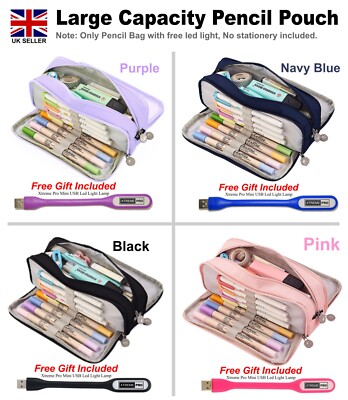 Stift Bleistift Marker Organizer Etui Tasche für Studenten und Büro Große Kapazität UK