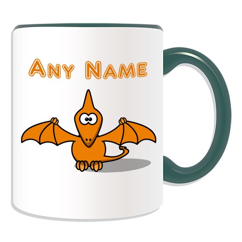 Taza Personalizada Pteranodon Caja de Dinero Taza Nombre Café Silly Dino Dinosaurio - Imagen 12 de 20