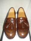 100% AUTH NEW MEN GUCCI QUEERCORE BROWN LEATHER TASSEL DRIVERS/LOAFERS UK 8/US 9 — photo 5