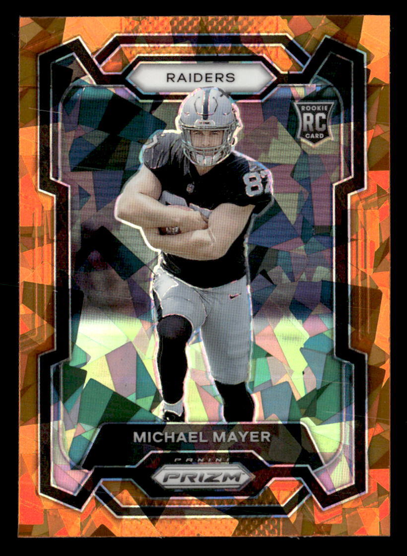 Michael Mayer 2023 Panini Prizm Orange Ice Rookie Card #361 Las Vegas Raiders
