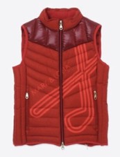 Mark & Lona Women’s 2 Tone Red Quilted Vest Sz 38 Us M *euc*