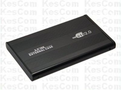 2,5'' (6,4cm) USB 2.0 IDE SlimLine schwarz externes Festplatten Gehäuse