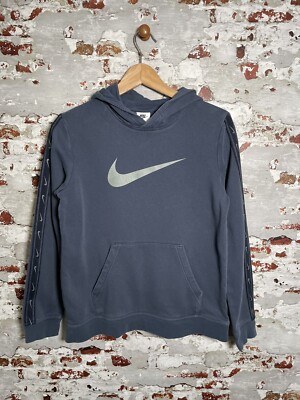 Boys Youth Nike Pullover Hoodie Hoody 158- 170cm XL Blue Sweater