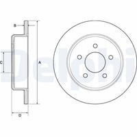 2X Delphi BG3739 Bremsscheibe FüR Chrysler Dodge Jeep
