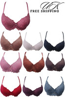 WOMEN FLORAL LACE FULL CUP PADDED T-SHIRT BRA UNDERWIRED IN REGULAR & PLUS SIZE