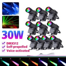 1-10X RGBW Pin Spot Light LED Beam Stage Light DMX Show Party Disco DJ Lighting