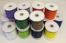Job Lot 5 Full Reels 2mm Gloss Waxed Cotton Macrame Jewellery Making 75m Reels