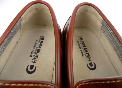 Nunn Bush Dual Comfort Mens Driving Loafer Sz 9 Brown Faux  display picture 1