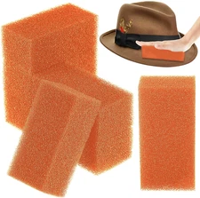 6 Pieces Felt Hat Cleaning Sponges Felt Hat Cleaner Western Hat Brush Cleaner Or