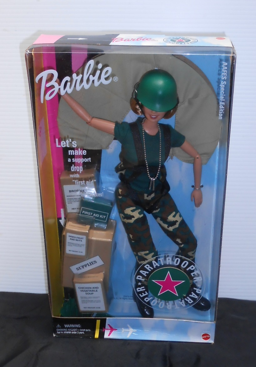 PARATROOPER BARBIE DOLL, AAFES ED. 29474, ORIGINAL 2000, NEW