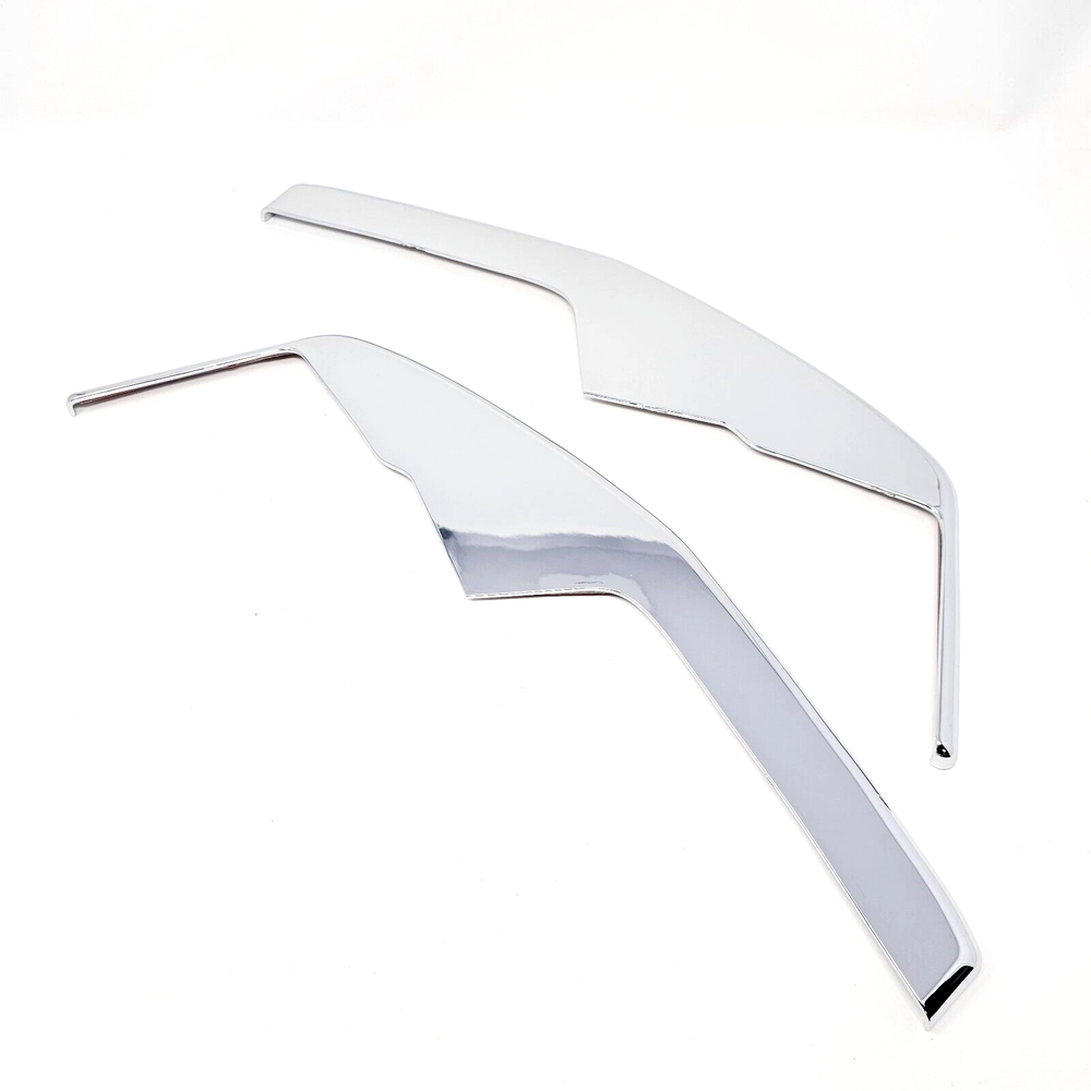 2PCS For 2006-2010 HUMMER H3 Chrome Rear Bumper Upper Trim Cover Pad Accessories