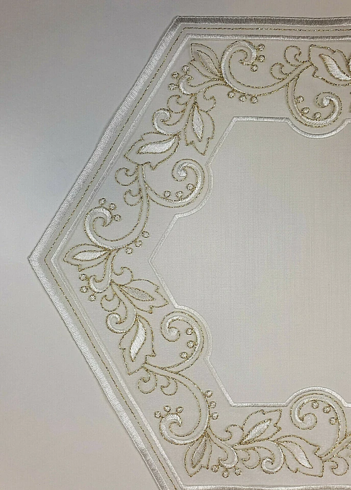 PLAUENER SPITZE ® Tischdeckchen Tischdecke Deckchen Tischdekoration Deko 35cm - Bild 4 von 4