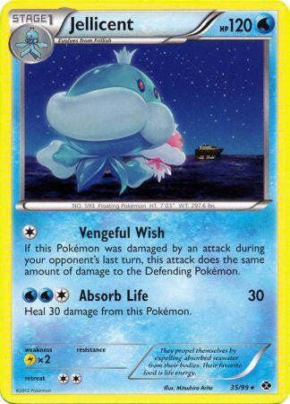 Pokemon Next Destinies Rare Card - Jellicent 35/99