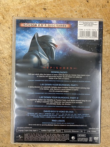 BATTLESTAR GALACTICA - Season 2.5 (DVD, 2006, 3-Disc Set) - Picture 11 of 12
