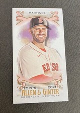 2021 Topps Allen & Ginter Mini Base #167 J.D. Martinez - Boston Red Sox