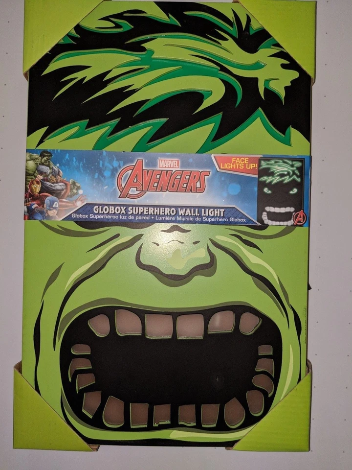 Luz de pared Superhéroe Globox - Hulk, Iron Man o Capitán América  Foto 4 de 4