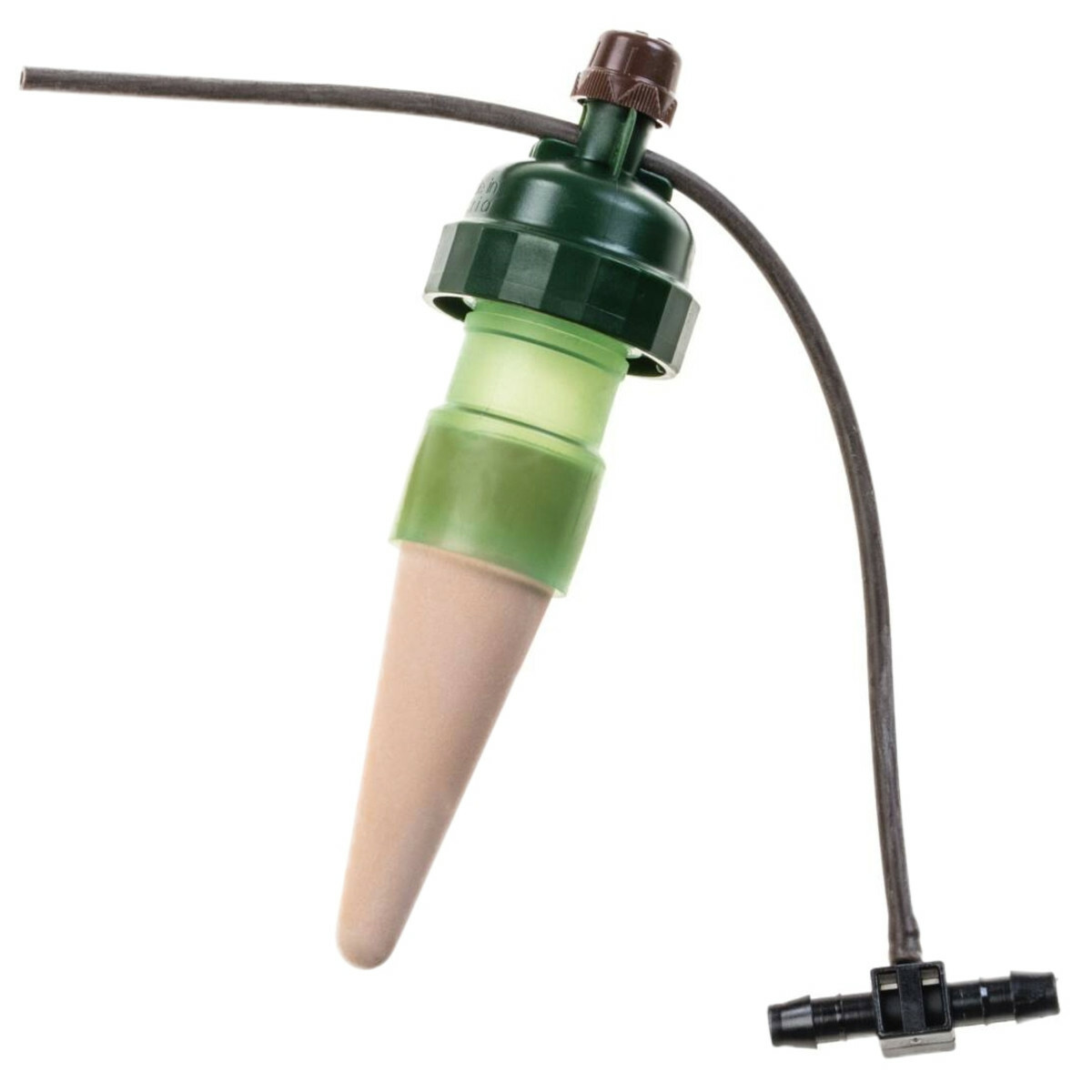 Irrigation Soaker Hose Adapter w/ Watering Drip Sensor to 1/2" PVC/Poly