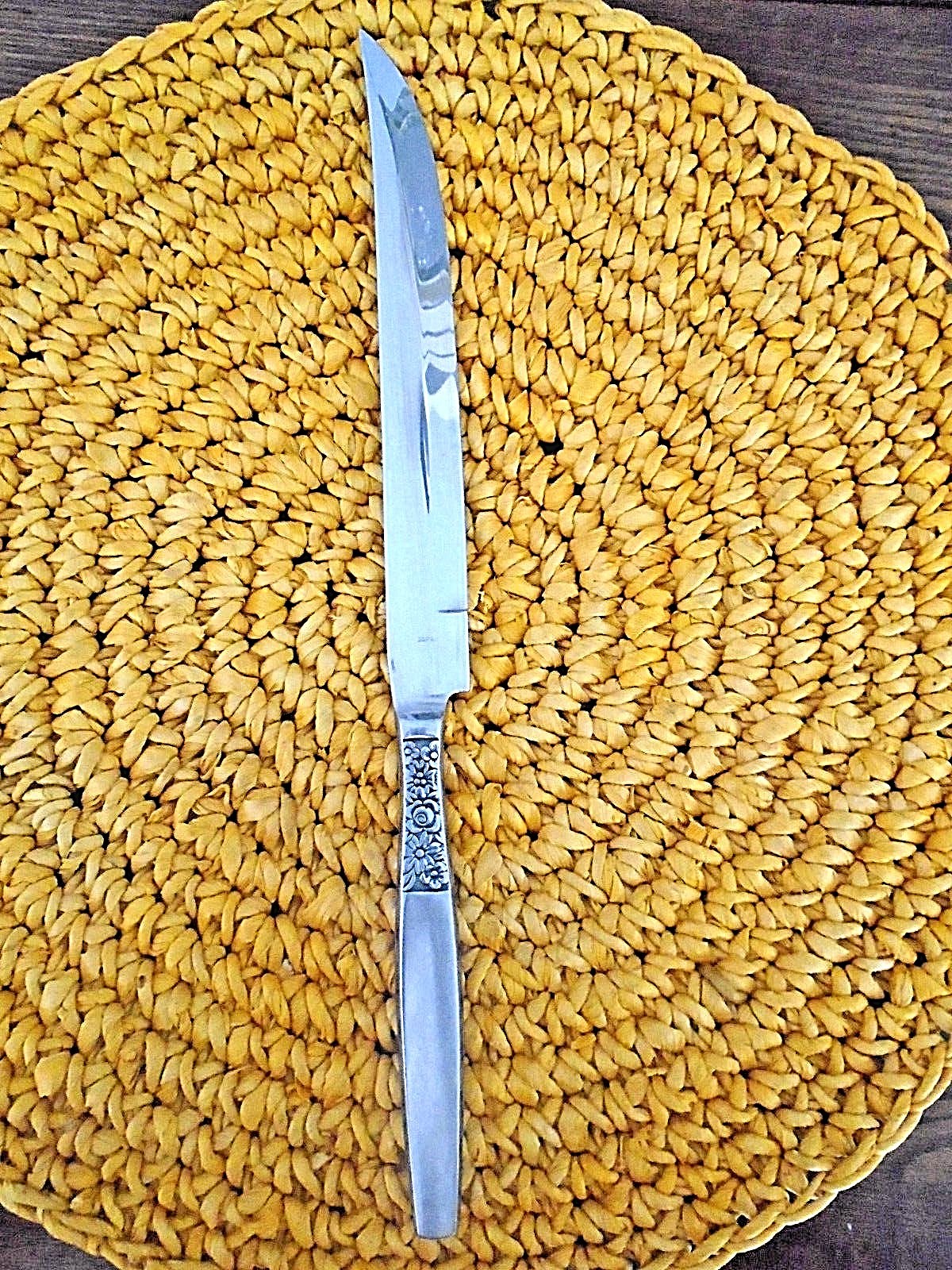 Vtg IMPERIAL IM160 Large 12 7/8" Brushed Stainless Meat Carving Knife