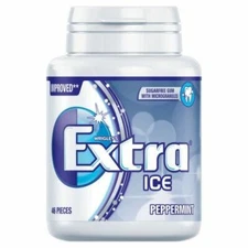 Wrigley's Extra Ice Peppermint Bottle - 46 Pieces - 64g - Pack of 8