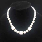Vintage White Plastic Trifari Necklace Costume Jewelry