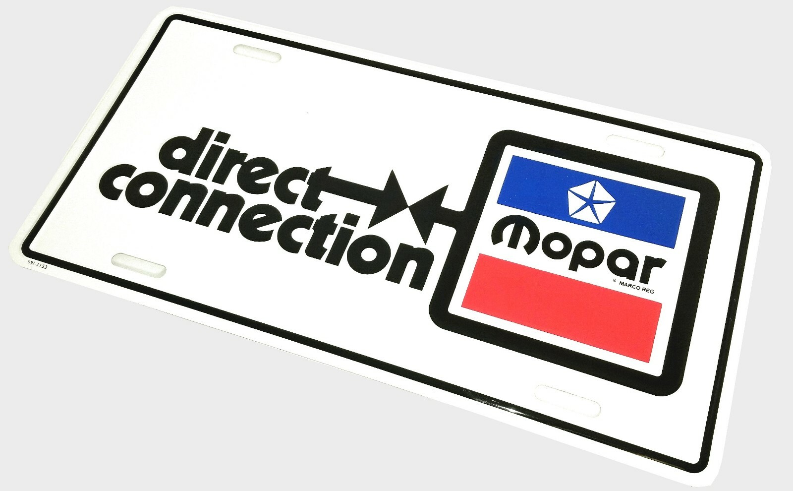 Mopar Direct Connection License Plate NEW 70's Dodge Plymouth Chrysler