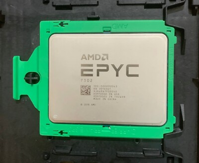 AMD EPYC 7302P 16 Cores 32 Threads 3.0GHz 155W CPU Processor No Lock