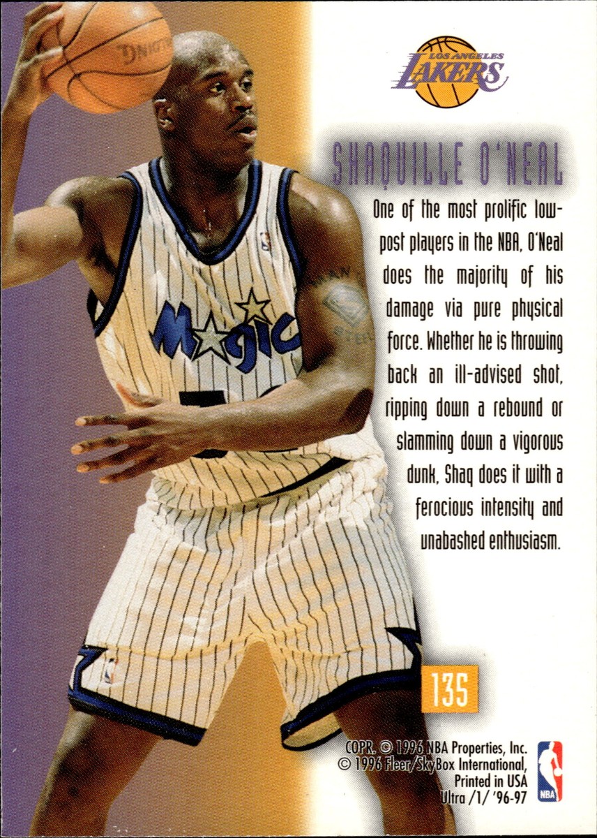 1996-97 Ultra #135 Shaquille O'Neal | eBay