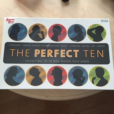 The Perfect Ten University Games Trivia Board Game - 2 to 6 Players - NEW