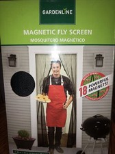 Gardenline Magnetyczna moskitiera 83 w x 39 cali z 18 potężnymi magnesami - Nowa!