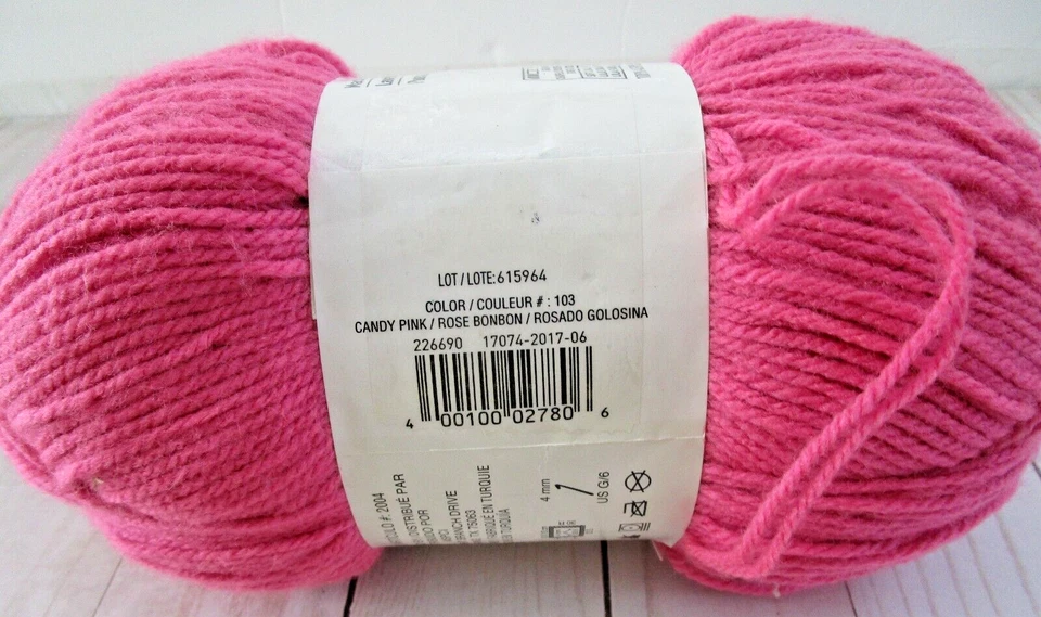 Loops & Threads Snuggly Wuggly Yarn - Candy Rose - Image 3 of 4