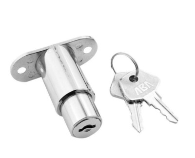 Flat Key Wafer Sliding Door Furniture Lock ENCLOSURE CABINET 3776 Keyed alike