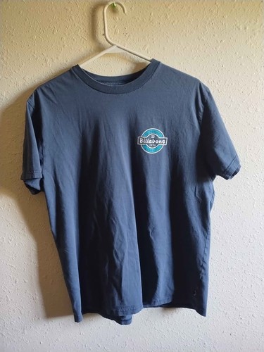 Billabong classic "Boardshort Company 1973" logo shirt Blue Medium