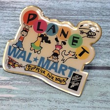 Walmart Employee Associate Pin Planet Walmart Supplier Fair 2003 Dr. Pepper 7 UP