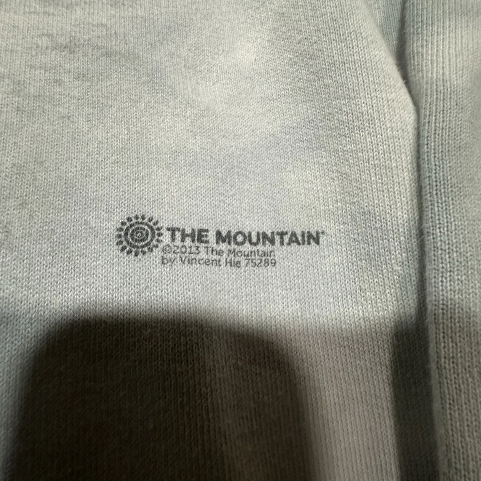 The Mountain Panda Hoodie Sweatshirt Mens Medium White Blue San Diego Zoo - Image 4 of 4