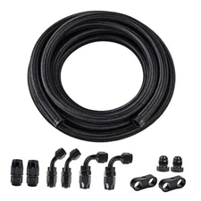  Fuel Line Kit Hose Braided Fuel Line Hose Fitting Kit CPE Fuel Hose 10FT 6AN